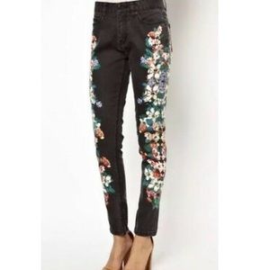 Insight Denim Floral Jeans